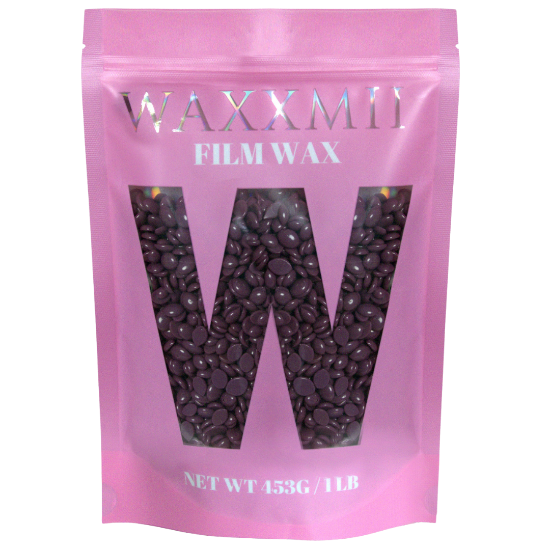 Waxxmii Cocoplum Hard Wax Film Wax 1lb bag for professional and at-home use